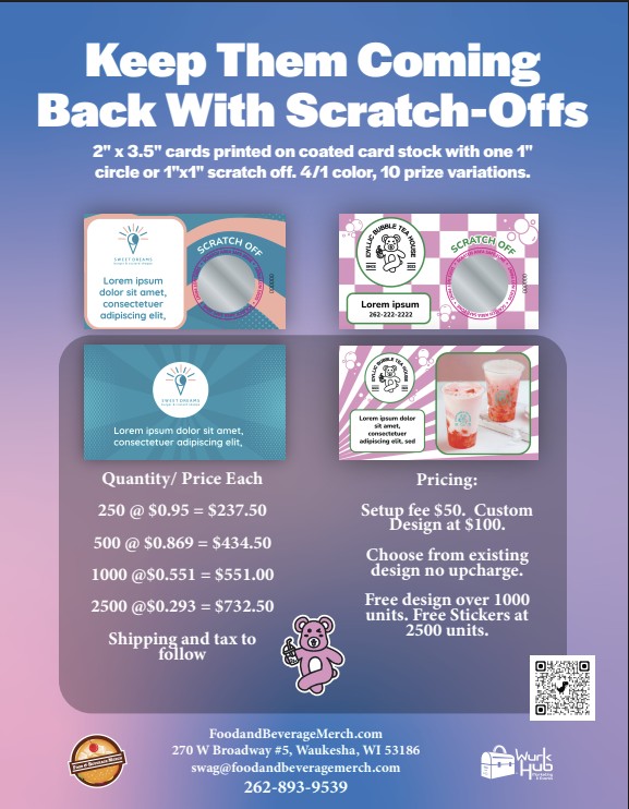 Scratch-Offs for your next promotion or event