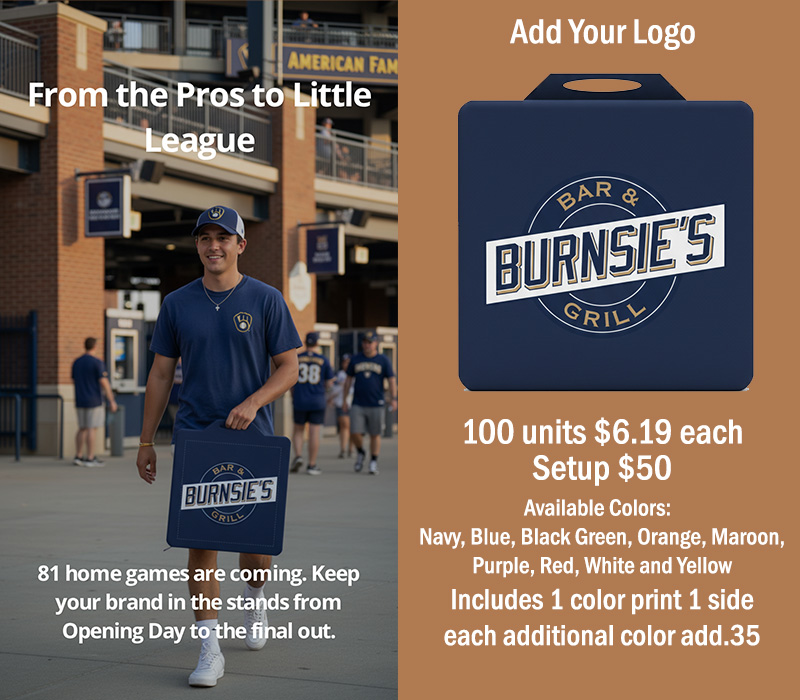 Order custom vinyl seat cushion to promote your business